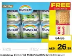 Rainbow Evaporated Milk + Biscuit