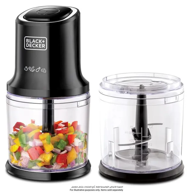 Black+Decker Vertical Chopper Fc500J-B5+Extra Jar