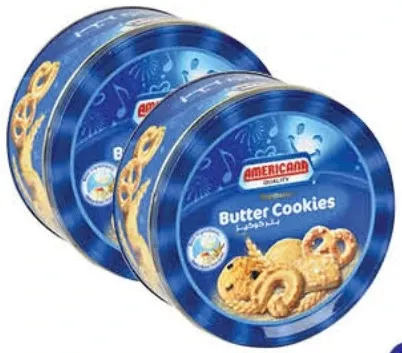Americana Butter Cookies Blue Tin (Twin Pack)