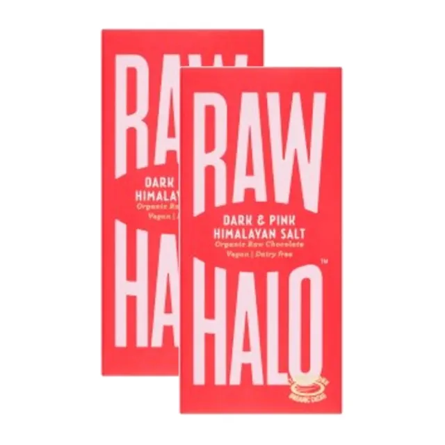 Raw Halo Dark Chocolate Pink Himalayan Salt