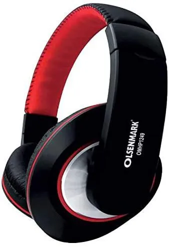 olsenmark Wireless Headphone - Portable with Built-in Microphone Bluetooth Headphone, 10 meters Range, 250mAh Rechargeable Battery with 8 Hours Working, Perfect for Dj, Travelling, Joggin
