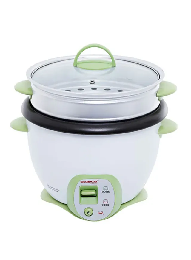 olsenmark Rice Cooker 650W OMRC2117 White/Green