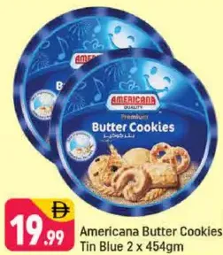 Americana Butter Cookies Tin Blue