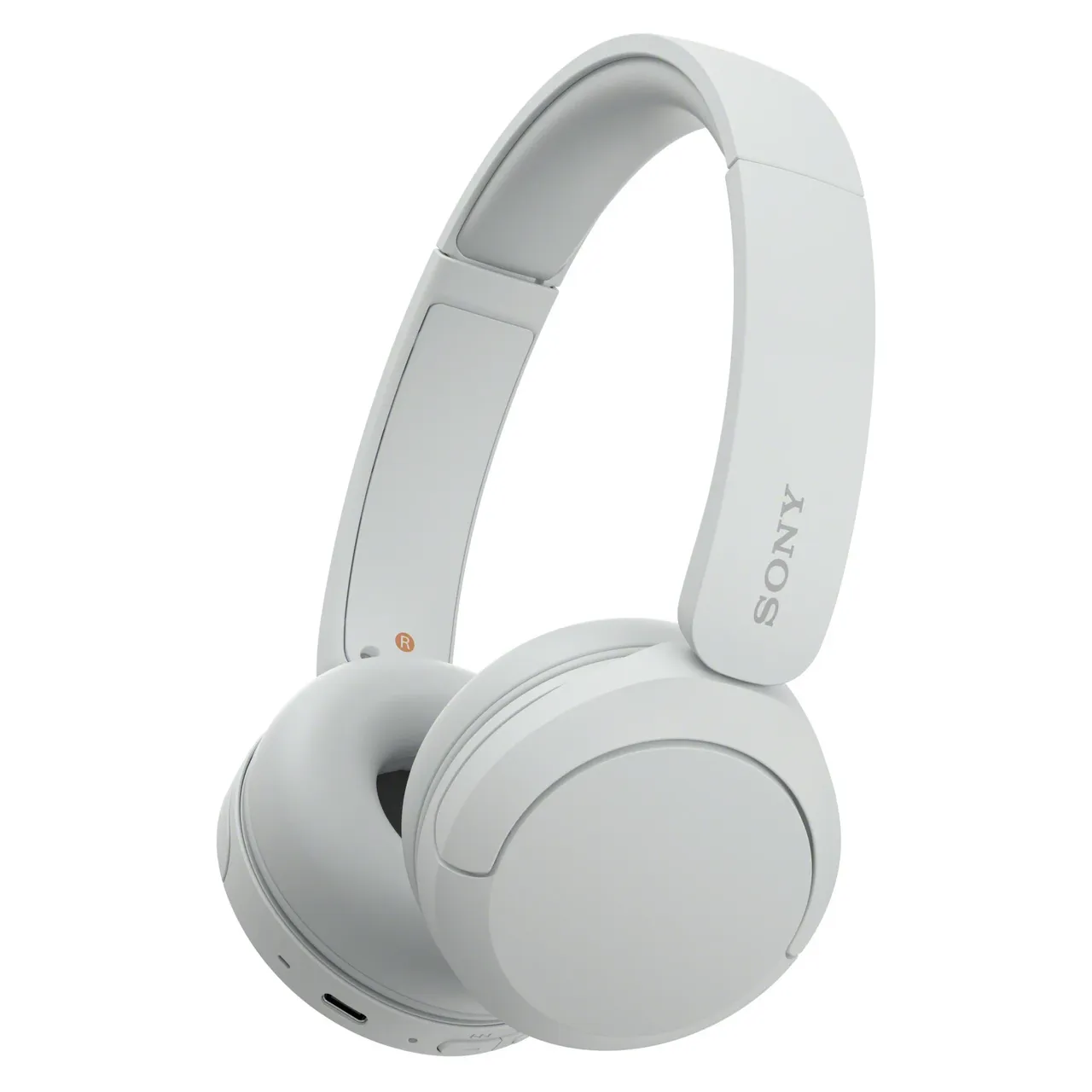 Sony سماعات رأس WH-CH520 بلوتوث فوق الأذن مع ميكروفون، أبيض