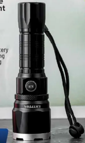 Krypton Rechargeable LED Flashlight KNFL5040 / 20W