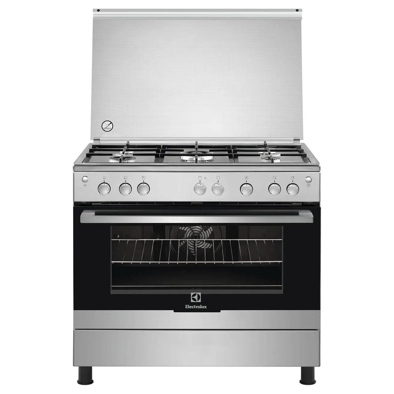 Electrolux طباخ غاز 90cm EKG913A2OX ستانلس ستيل 5 شعلات