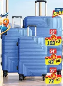 Carryon حقيبة ترولي 8 عجلات PP