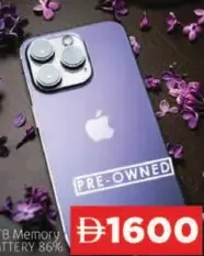 Apple iPhone 13 Pro PRE-OWNED; 1TB Memory; BATTERY 86%