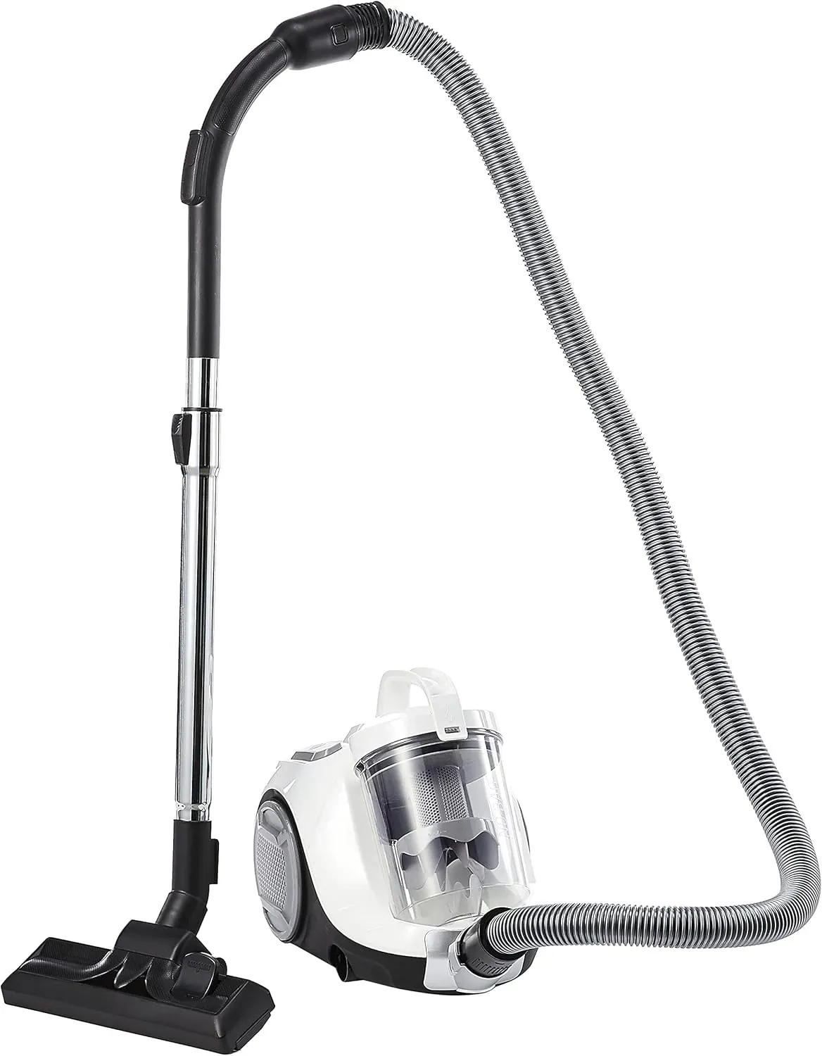 tefal مكنسة Swift Power Cyclonic TW2947 بدون كيس، بقدرة 750W، سعة صندوق الغبار 1.2، 3 مستويات ترشيح، نطاق تشغيل 7.55m، تصميم صغير الحجم، أبيض ثلجي