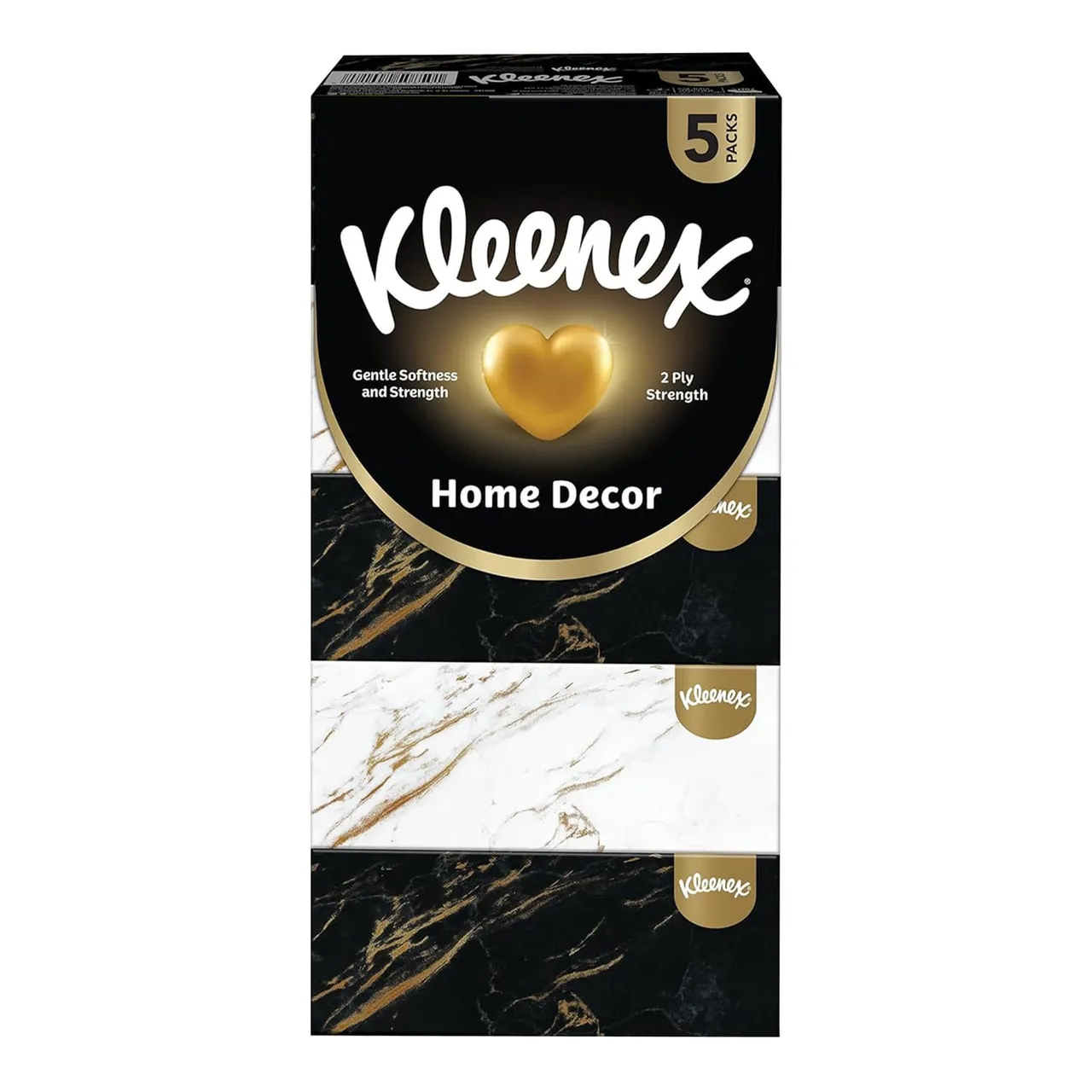 Kleenex مناديل وجه Home Decor طبقتين 2ply عبوة اقتصادية 5 x 170 Sheets