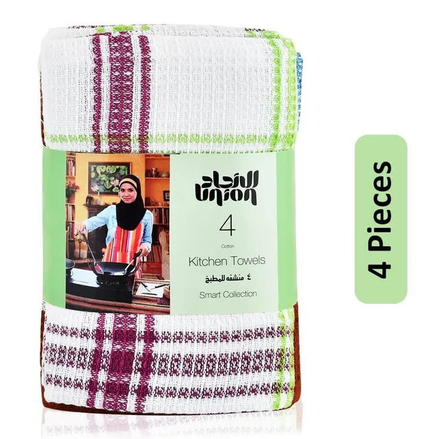 Union Smart Collection Cotton Kitchen Towel - 4 Pcs