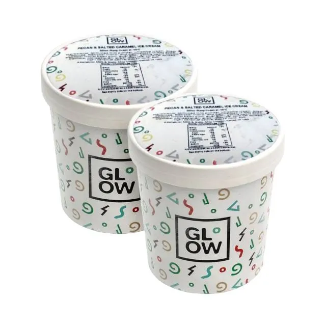 Glow Ice Cream Pecan & Salted Caramel