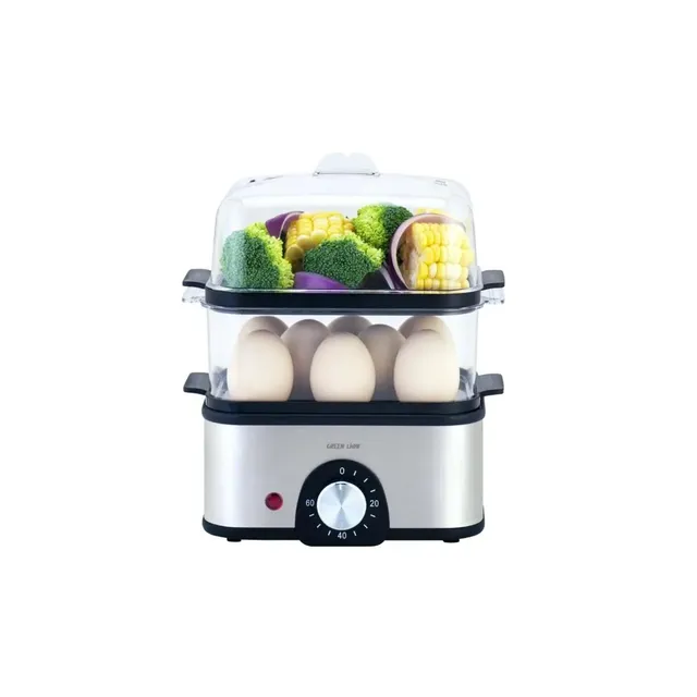 green lion 3-Tier Egg Cooker 500W with 16-EGG Capacity & Stainless Steel Heating