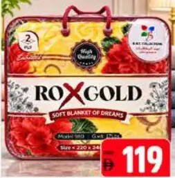 Rox Gold Blanket Double 2Ply