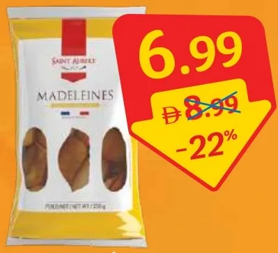 Saint Aubert Traditional French Madeleines