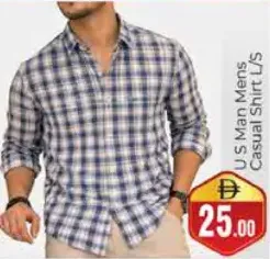 U.S. Man Men's Casual Shirt Long Sleeve