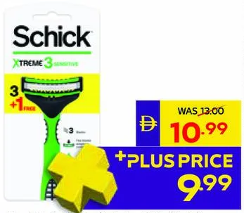 Schick Xtreme 3 Sensitive Aloe Men’s Razors