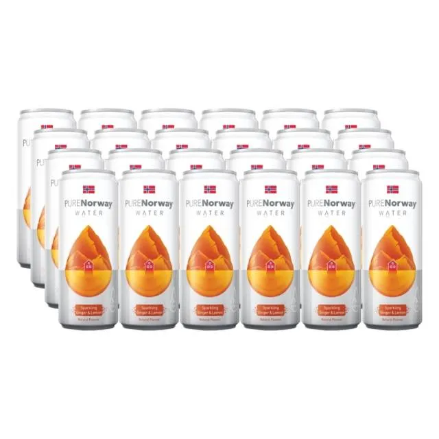 PureNorway Sparkling Water Ginger & Lemon