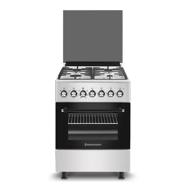 Westpoint 60cm Gas Cooker WCER6640G0I Silver/Black