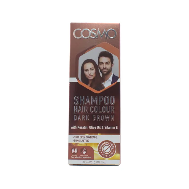Cosmo Shampoo Hair Clr Dark Brown