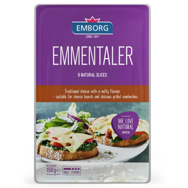 Emborg Emmentaler Cheese Slices