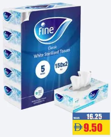 Fine مناديل وجه كلاسيكية