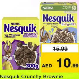 Crunchy Brownie/Nesquik Alphabet Choco Cereals