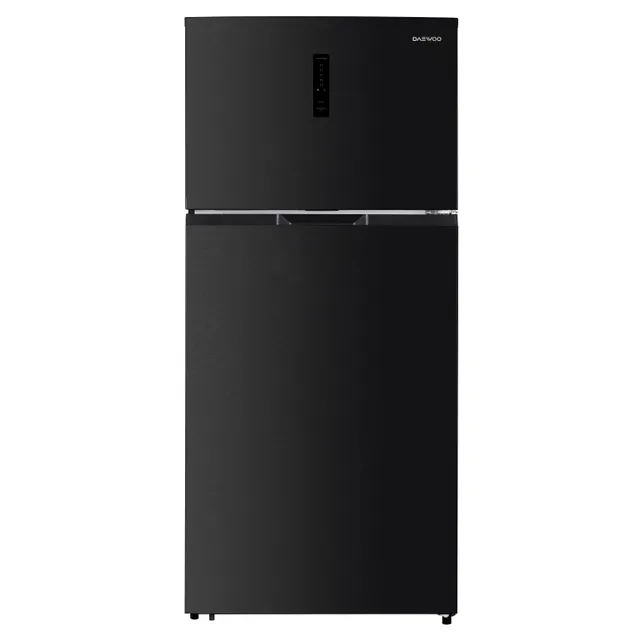 Daewoo Double Door Digital Display Refrigerator, Inox, DR-T7741DI