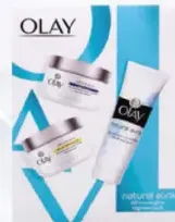 Olay Natural White Day Cream + Night Cream + Face Wash