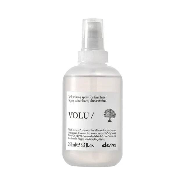 Davines VOLU/Mist, Leave-On Root Lifting Spray for Added Volume Suitable for All Hair Types - Weightless Formula Leaves Hair Soft and Shiny with Turnip Root Extract