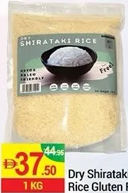Dry Shirataki Rice Gluten Free