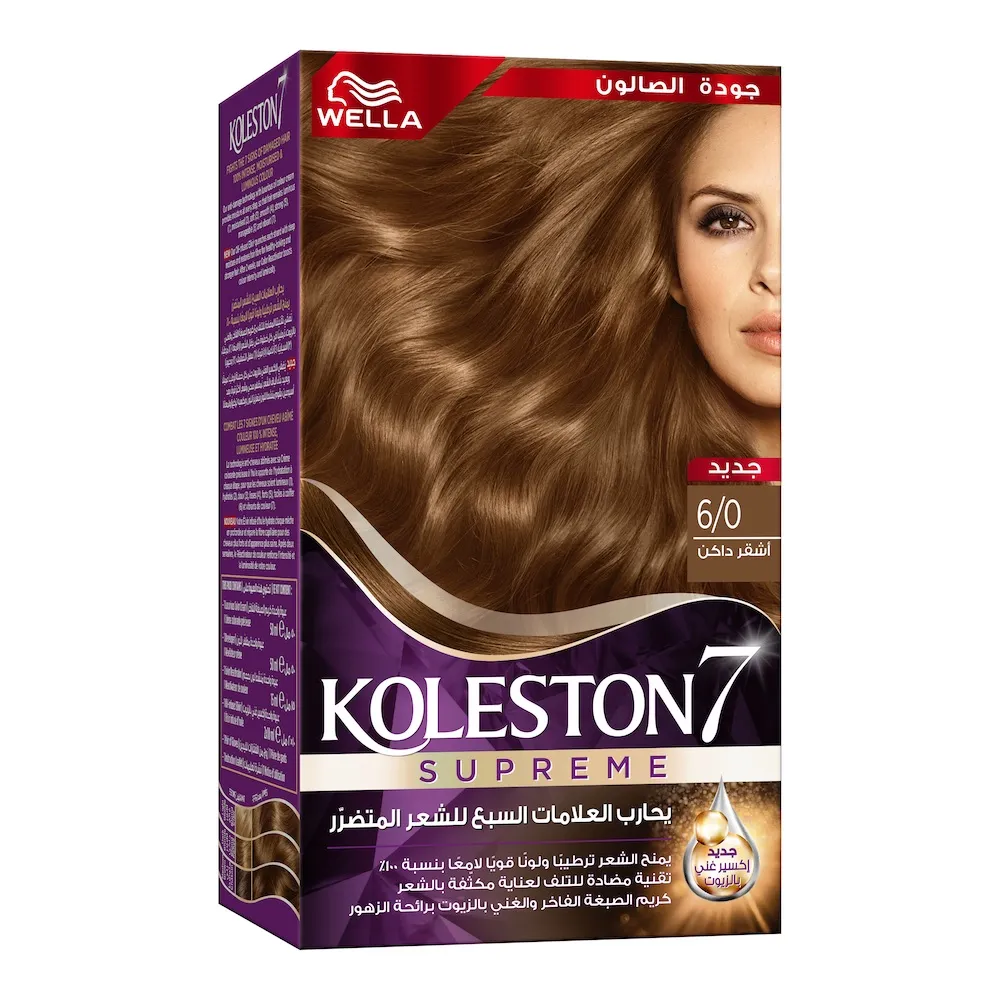 صبغة شعر Wella Koleston Supreme رقم 6/0 أشقر غامق