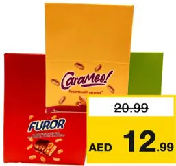 Furor/Carameo/Lunar ألواح شوكولاته بالحليب