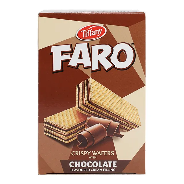Tiffany Faro Crispy Wafers with Chocolate Flavoured Cream Filling