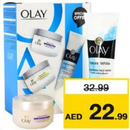 Olay اولاي كريم النهار + كريم الليل + غسول الوجه