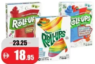 Betty Crocker / General Mills Fruit Roll Ups StrawBerry / Variety / Tropical Tie Dye