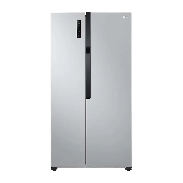LG Side by Side Refrigerator, Silver, GRFB587PQAM