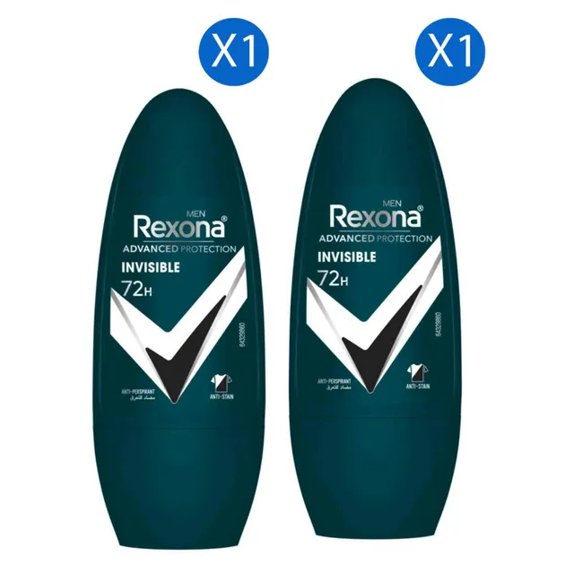 Rexona Men Advanced Protection Anti-Bacterial Plus Invisible Anti-Perspirant Deodorant Roll-On