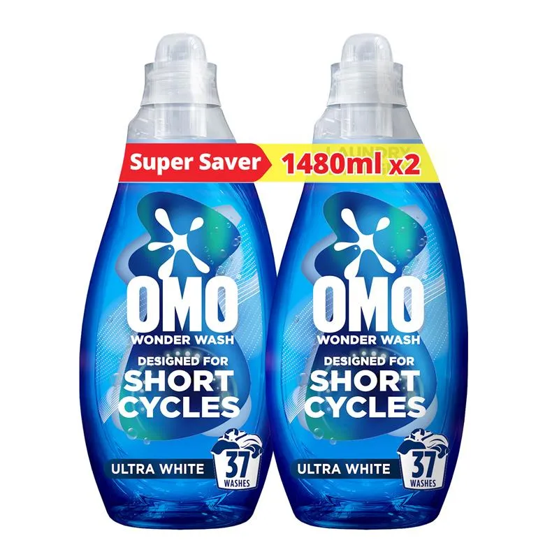 Omo Wonder Wash سائل غسيل الملابس - أبيض فائق للدورات القصيرة