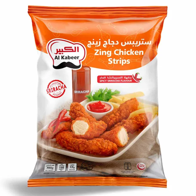 Al Kabeer Spicy Sriracha Flavour Zing Chicken Strips