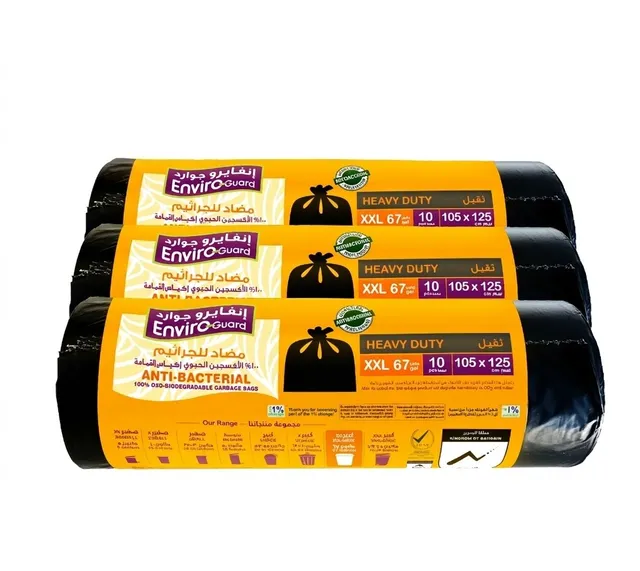 Enviro Care Black Rolls Garbage XXL - 67 Galon 105 x 125 cm - 3Rolls