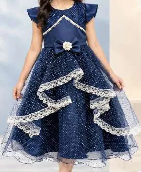 Girls Frock Ribbon Model