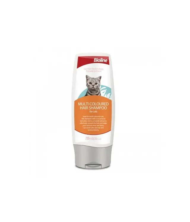 bioline Multi Coloured Hair Shampoo For Cats