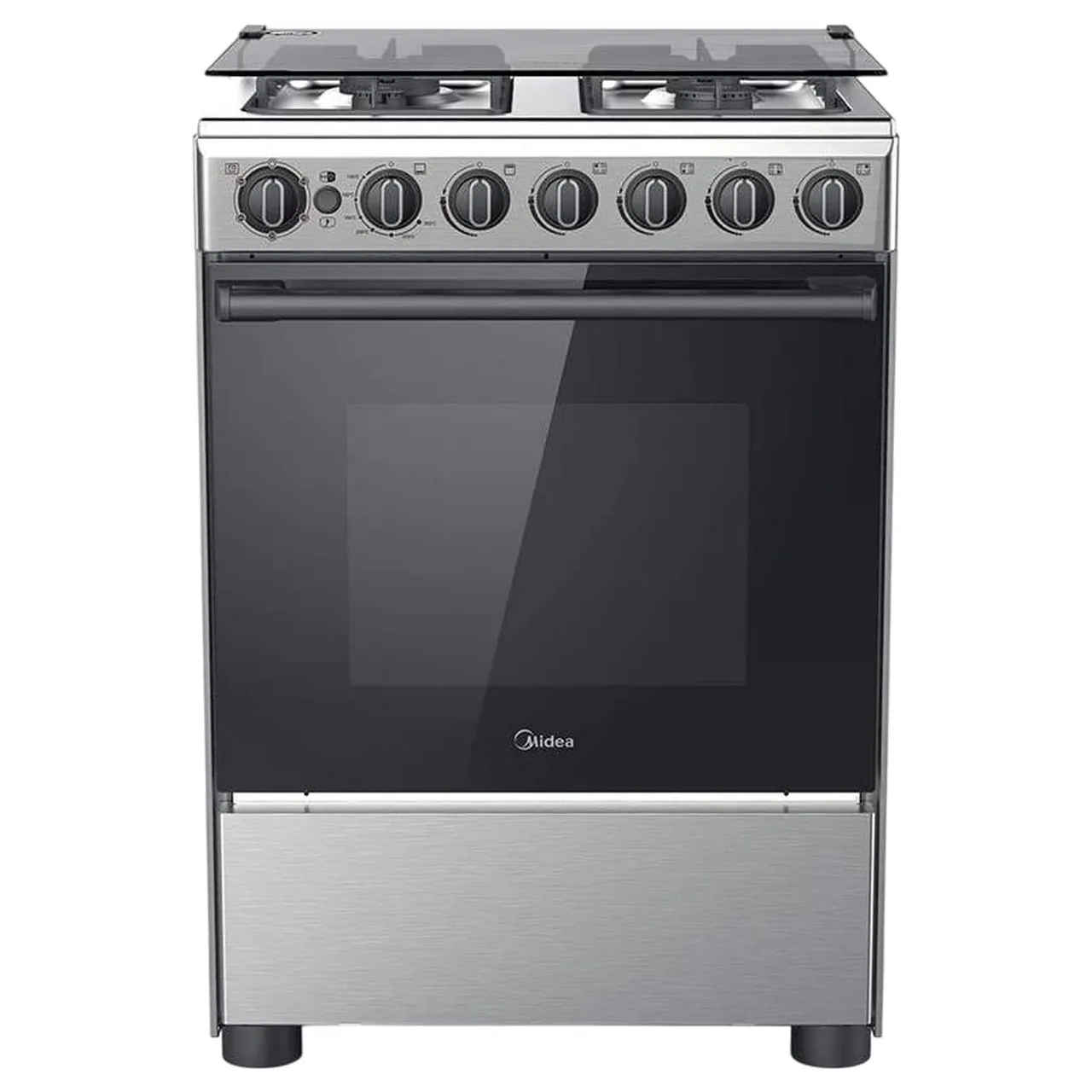 Midea موقد غاز 60x60cm بـ4 شعلات EME6060-C من الستانلس ستيل