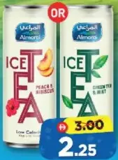 Almarai Iced Green Tea Mint / Peach & Hibiscus