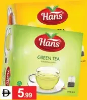Hans Black/Green Tea Bag