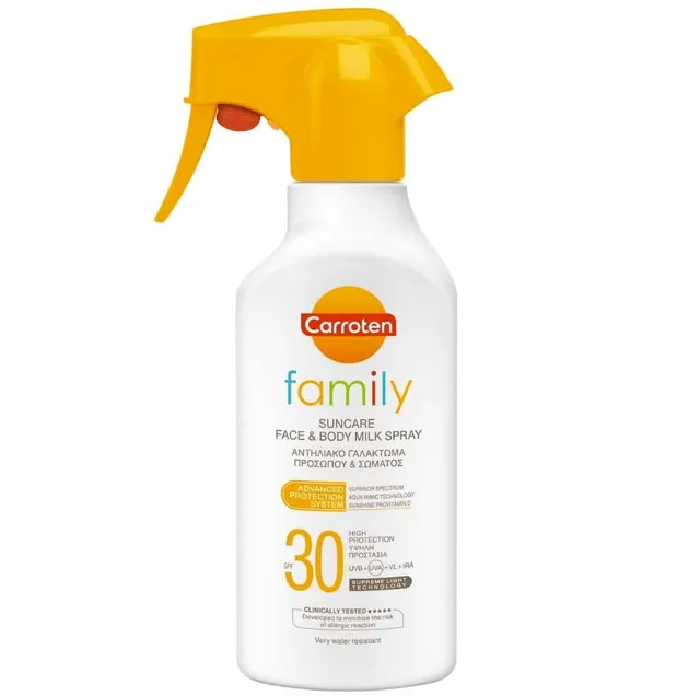 Carroten Suncare Face N Body Milk Spray SPF 30
