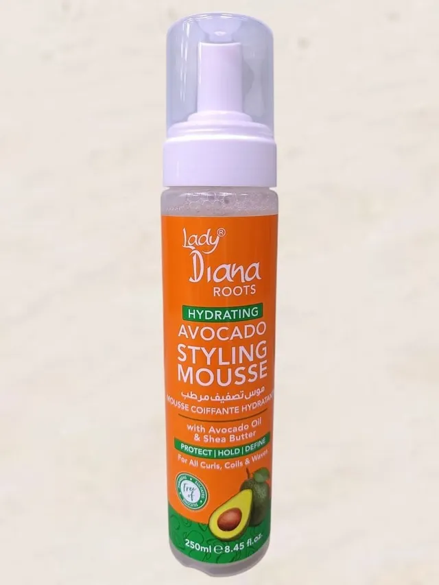 Lady Diana Roots Avocado Styling Mousse - Hair Styling Foam