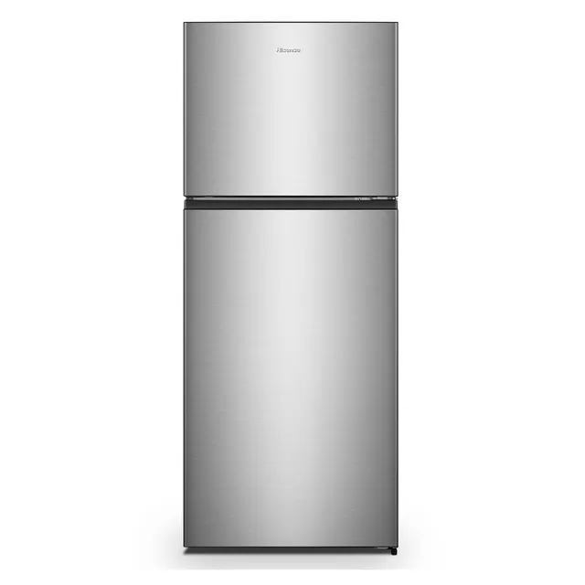 Hisense Top Mount Double Door Refrigerator, Net Capacity, Stainless Steel, RT488N4ASU1