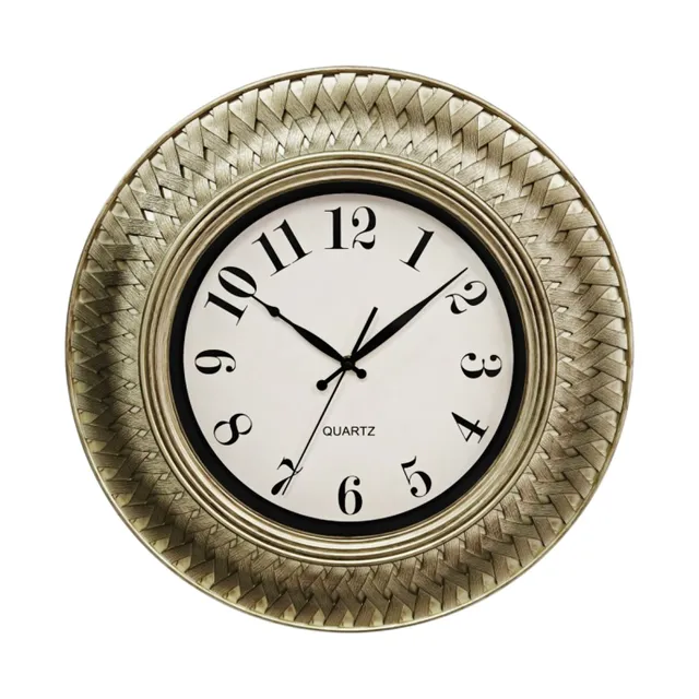 Maple Leaf Home 50 cm Onyx Wall Clock, Plastic, PY2030